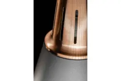 Decor Gianni Lampe à suspension élégante en cuivre gris 22 cm de diamètre 8051
