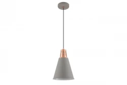 Decor Gianni Lampe à suspension élégante en cuivre gris 22 cm de diamètre 8051