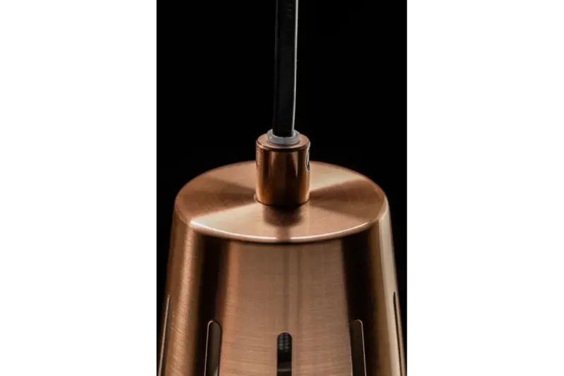 Decor Gianni Lampe à suspension élégante en cuivre gris 22 cm de diamètre 8051