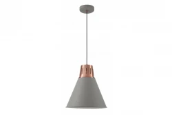 Decor Gianni lampe à suspension élégante en cuivre gris 32 cm de diamètre 8167