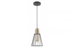 Décor Kaliope Suspension filaire à la mode Noir,18 cm de diamètre 8068