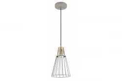 Decor Kaliope Lampe à suspension en fil gris moderne 18 cm de diamètre 8143