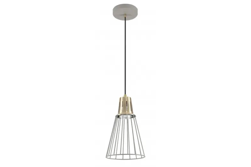 Decor Kaliope Lampe à suspension en fil gris moderne 18 cm de diamètre 8143