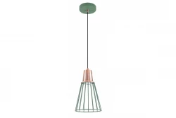 Décor Kaliope Lampe à suspension en fil vert moderne 18 cm de diamètre 8044