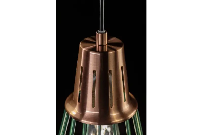 Décor Kaliope Lampe à suspension en fil vert moderne 18 cm de diamètre 8044