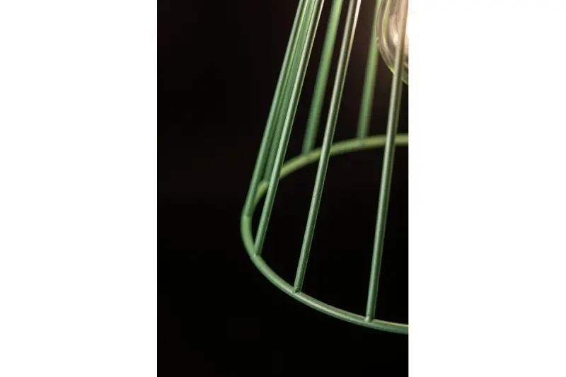 Décor Kaliope Lampe à suspension en fil vert moderne 18 cm de diamètre 8044
