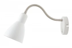 Decor Etore Lampe murale blanche avec bras en métal 11 cm de diamètre 1952