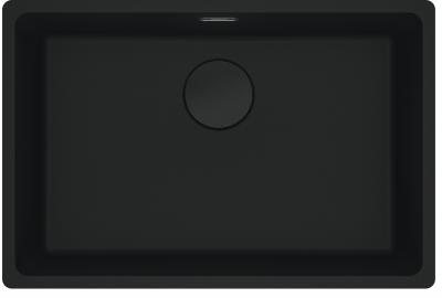 Franke Maris MRG 110-62 Fragranite édition noire mat évier de sous-plan noir