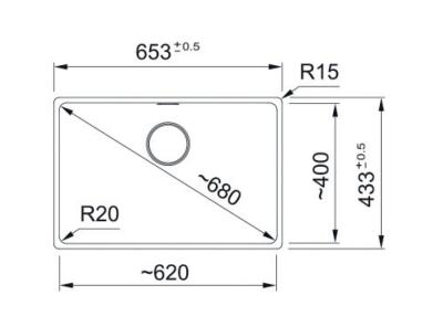 Franke Maris MRG 110-62 Fragranite édition noire mat évier de sous-plan noir