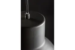 Decor Dante Lampe à suspension noire mate avec intérieur blanc diamètre 27,5 cm 2119