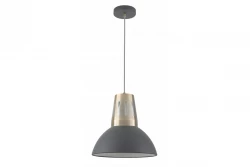 Decor Artemia Lampe à suspension anthracite avec finition industrielle 34,5 cm de diamètre 2324
