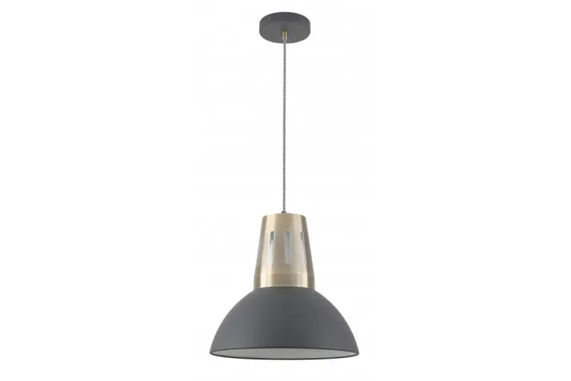 Decor Artemia Lampe à suspension anthracite avec finition industrielle 34,5 cm de diamètre 2324