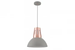 Decor Artemia Lampe suspendue grise avec finition industrielle 34,5 cm de diamètre 2447