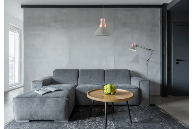 Decor Artemia Lampe suspendue grise avec finition industrielle 34,5 cm de diamètre 2447