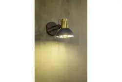 Décor Artemia Applique élégante anthracite avec bras métallique 16,5 cm de diamètre 2195