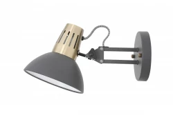 Décor Artemia Applique élégante anthracite avec bras métallique 16,5 cm de diamètre 2195