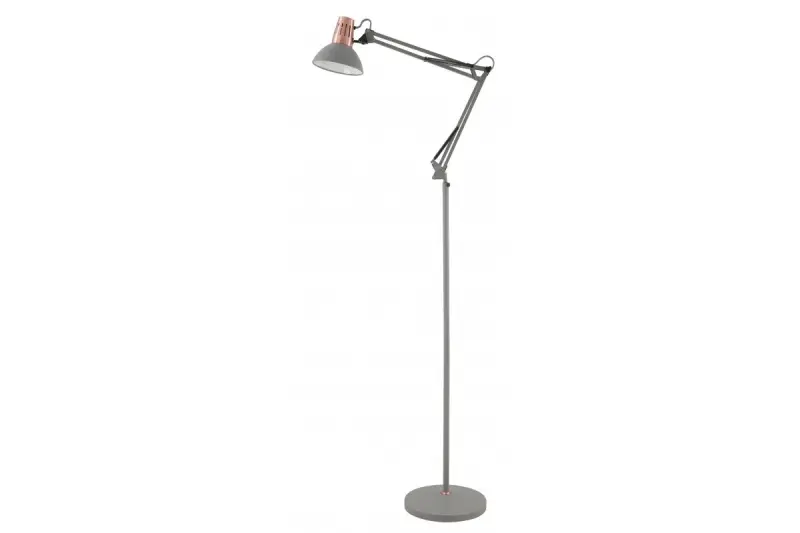 Decor Artemia graue Stehleuchte langer Metallarm, Durchmesser 16,5 cm 2300