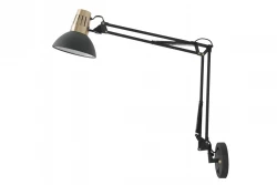 Décor Artemia Applique noire avec bras métallique et intérieur blanc diamètre 16,5 cm 2270