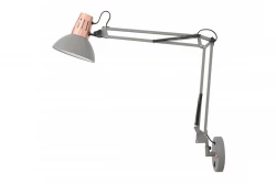 Décor Artemia Applique grise avec bras métallique et intérieur blanc diamètre 16,5 cm 2157