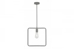 Decor Lija Lampe à suspension carrée  gris 2836