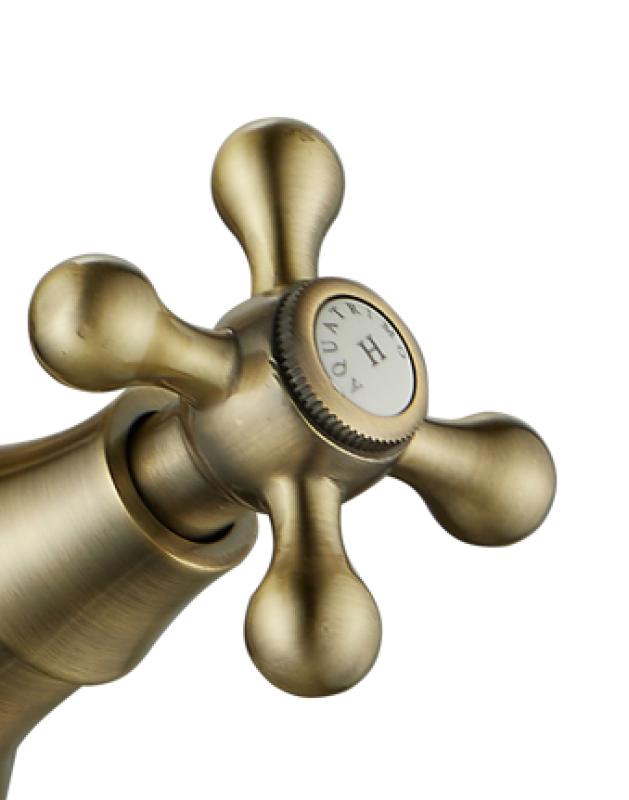AquaTrimo Windsor Nostalgische Küchenarmatur mit rundem Auslauf, Bronze 21WS7652BN