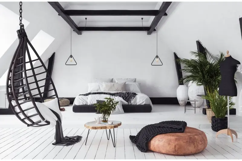 Décor Gija noir Lampe à suspension triangulaire à un point 2621