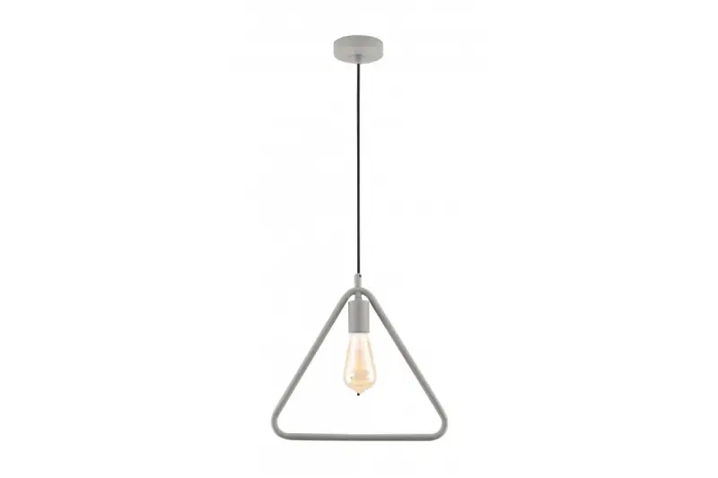 Decor Gija gris Lampe à suspension triangulaire monopoint 2751
