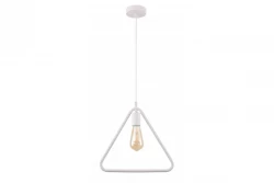 Decor Gija Lampe à suspension triangulaire blanche à un point 2812