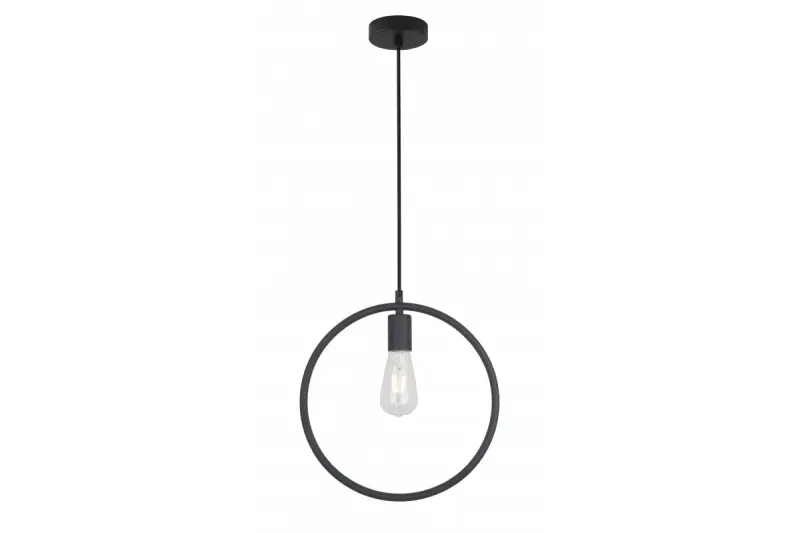 Decor Fija schwarze runde Einpunkt-Pendelleuchte 2805