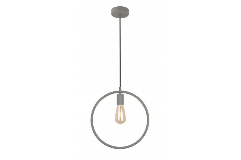 Decor Fija graue runde Einpunkt-Pendelleuchte 2935