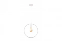 Decor Fija Lampe à suspension ronde blanche à un point 2898