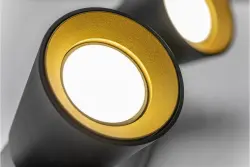 Decor Elli Plafonnier moderne noir avec 2 sources lumineuses 4557