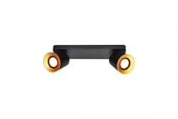 Decor Elli Plafonnier moderne noir avec 2 sources lumineuses 4557