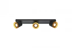 Decor Elli Plafonnier moderne noir avec 3 sources lumineuses 4588