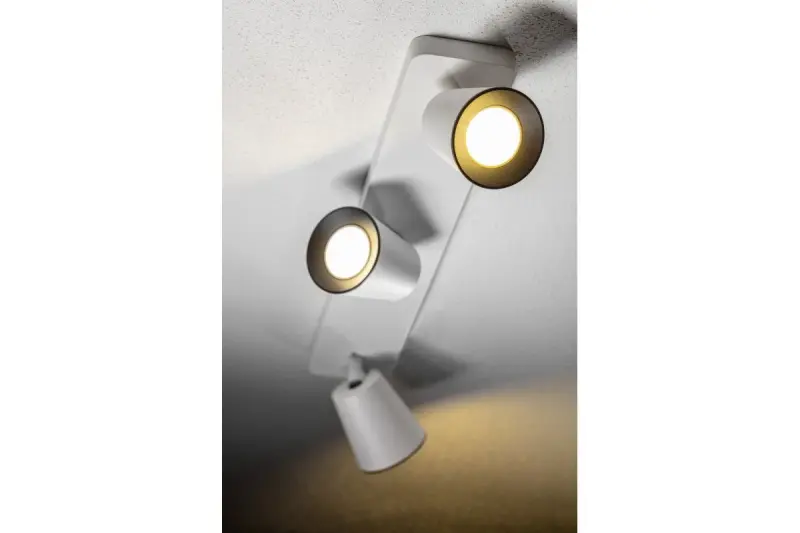 Decor Elli Plafonnier moderne blanc avec 3 sources lumineuses 4502