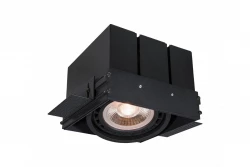 Decor Milo noir encastrable dans le plafond sans cadre avec 1 source lumineuse 4731