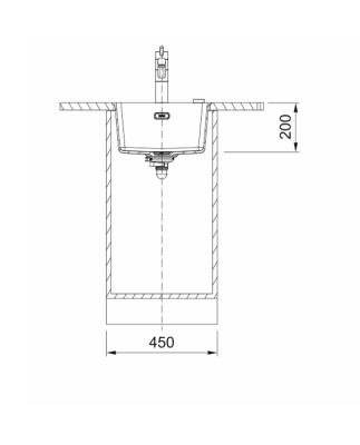 Franke Maris MRG 110-37 Fragranite blanc polaire évier sous plan 