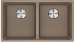 Franke Maris MRG 120-35-35 Fragranite Oyster double évier sous plan de travail