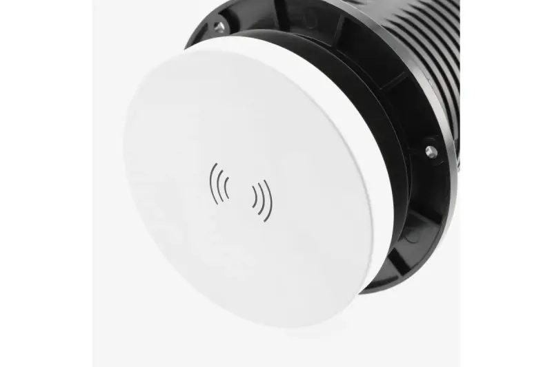 Indux Lift versenkte weiße Küchensteckdose in Arbeitsplatte mit Beleuchtung, Erdung Typ F, 2 x USB und kabellosem Laden 1208957838