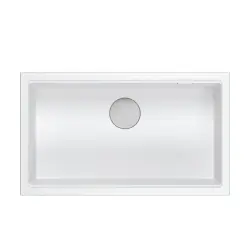 Quadri Newport II grand et profond évier en granit et évier blanc sous plan 76x45 1208957854