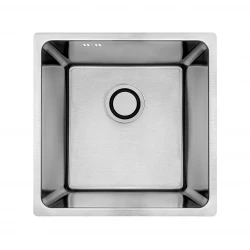 Aquadesign R25 évier en inox pour montage en surface, sous plan et à fleur de plan 40x40cm 1208958206