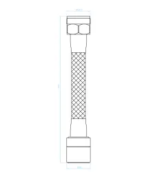 Aquadesign percolateur prolongé à 2 fonctions avec bec flexible de 13 cm en chrome M22 et M24 1208958229