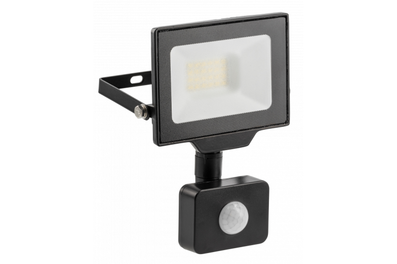 Projecteur LED G-TECH avec capteur de mouvement, 20W, 2000lm, AC220-240V, 50/60 Hz, PF>0,9, RA>80, IP65, 120°, 4000K, noir 1208959174