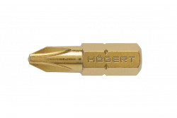Hoegert Schroevendraaier bit PH2 25 mm S2 staal titanium gecoat 5-delige blister 1208959896