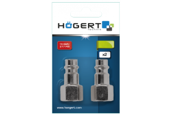Hoegert Adaptateur de couplage terminal 6 3mm 2 pièces 1208960637