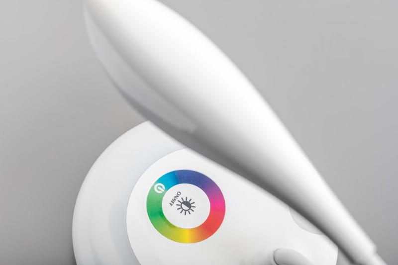 Decor Lampe de table GALACTIC LED 3W 120lm 5V DC 4000K base RGB chargement USB corps blanc. 1208962483