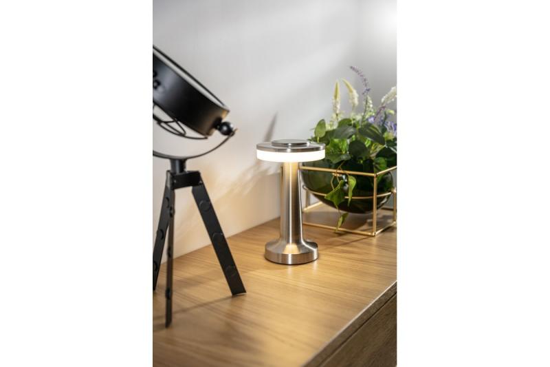 Decor Lampe de bureau Monum 3W 200lm DC 5V 1A 3000 K 3 pièces Batterie à intensité variable 1800 mAh inox 1208962503