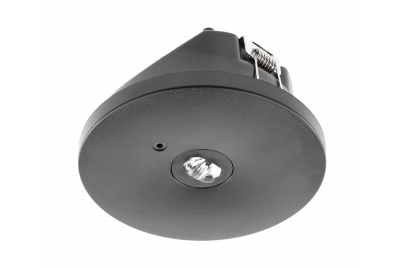 Notleuchte OGLA LED, 3W, 200lm, AC220-240V, 50-60Hz, IP20, 6400K, 3H, Einzelaufgabe, TEST, schwarz 1208963017