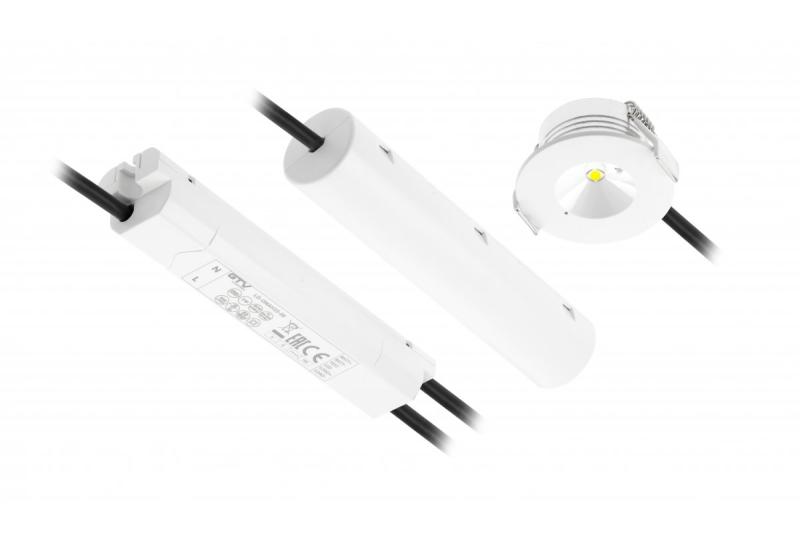 OMAHA-3 LED Notlampe, 3W, 300lm, AC220-240V, 50-60Hz, IP20, 3h, 6400K, Einzweck, TESTKNOPF 1208963024
