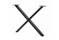 Frame leg GTV INDUSTRIA, cross, H=710 mm, W=820 mm, profile 80 x 40, steel, black 1208963605